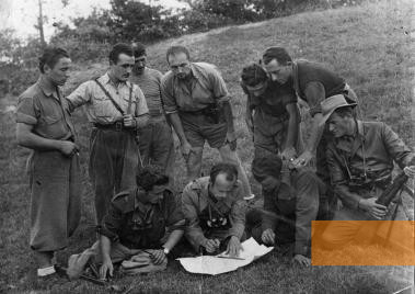 Bild:Montefiorino, 1944, Partisanengruppe der Bigi-Brigade, Comune di Montefiorino