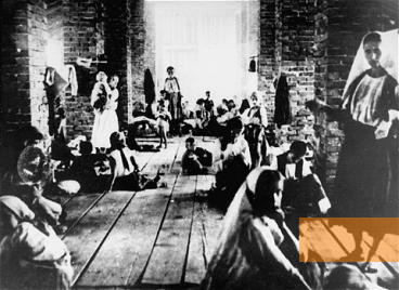 Image: Stara Gradiška, undated, Women and children were held in the prison tower, Muzej Revolucije Narodnosti Jugoslavije