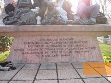 Image: Paris, 2005, Inscription on the monument, Stiftung Denkmal
