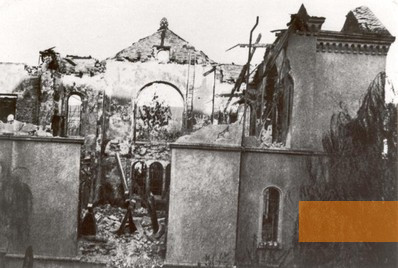 Image: Freiburg, undated, Destroyed synagogue, Stadtarchiv Freiburg