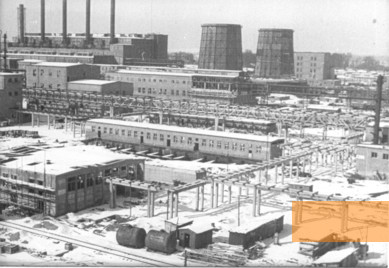 Image: Auschwitz, o.D., View of the Monowitz-Buna factory, Państwowe Muzeum Auschwitz-Birkenau