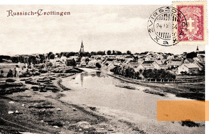Image: Kretinga, before 1914, Postcard from »Russian-Crottingen«, public domain