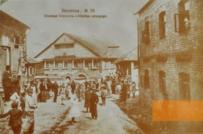 Image: Vinnytsya, undated, Old view of the town with its former main Synagogue, myshtetl.org 