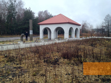 Image: Rava-Ruska, 2015, Memorial pavilion and information stele at the mass grave, Aleksandra Wroblewska