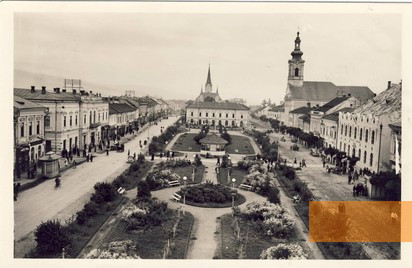 Image: Sighetu Marmaţiei, about 1940, View of the city, public domain