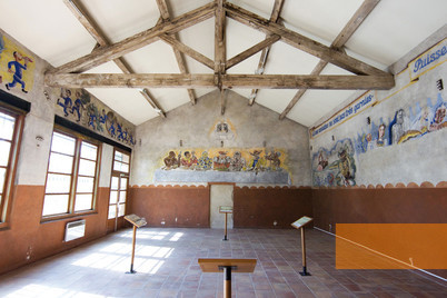 Image: Les Milles, around 2012, Former dining room of the camp, Fondation du camp des Milles-Mémoire et Éducation