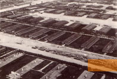 Image: Lublin, June 24, 1944, Aerial photo of the camp at Majdanek, Państwowe Muzeum na Majdanku
