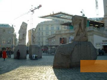 Image: Vienna, 2003, Elements of the monument on Albertinaplatz, Verein zur Erforschung nationalsozialistischer Gewaltverbrechen und ihrer Aufarbeitung Wien, Claudia Kuretsidis-Haider