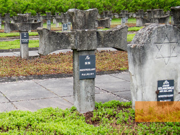 Image: Palmiry, 2014, Christian and Jewish headstones side by side, Paweł Daniluk