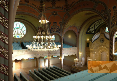 Bild:Subotica, 2019, Innenansicht der Synagoge, Attila Rajnai
