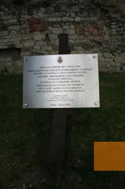 Bild:Prato, 2007, Eine Gedenktafel erinnert an die Prateser, die in der Castello dell'Imperatore vor ihrer Deportation eingesperrt wurden, Gianluca Ermanno