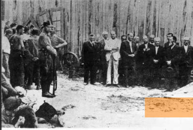 Image: Bălți, 1941, Execution of leading members of the Jewish community in July 1941, Yad Vashem
