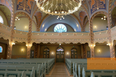 Bild:Subotica, 2019, Innenansicht der Synagoge, Attila Rajnai