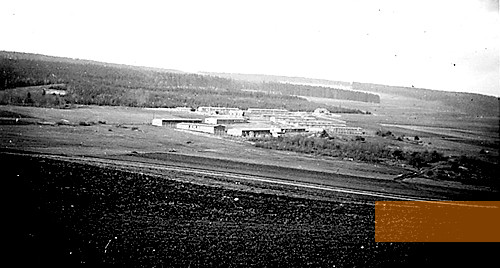 Bild:Hinzert, 1941, Gesamtansicht des Lagers, Gedenkstätte SS-Sonderlager / KZ Hinzert