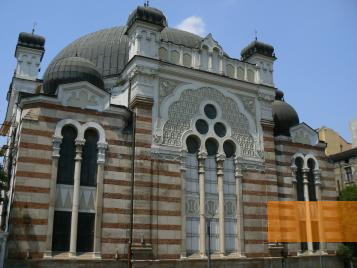 Image: Sofia, 2008, Façade of the synagogue, today also home to the museum and community centre, Vassia Atanassova