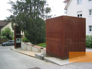 Image: Tübingen, 2004, View of the Synagogenplatz Memorial, Stadtarchiv Tübingen, Udo Rauch