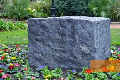 Image: Barcelona, 2015, Memorial stone with Catalonian inscription, Yeagov C.