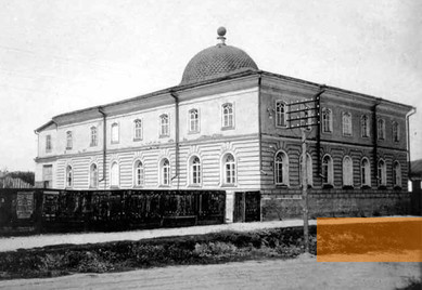 Bild:Pryluky, um 1900, Synagoge, gemeinfrei