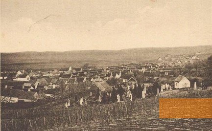 Bild:Balf, um 1940, Ansicht des Dorfes, Győri megyei könyvtár