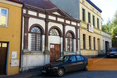 Bild:Rastenburg, 2013, Das noch stehende Gebäude der Alten Synagoge, Stiftung DenkmalGede