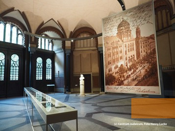 Bild:Berlin, 2018, Blick in die neue Dauerausstellung, Stiftung Neue Synagoge Berlin – Centrum Judaicum, Henry Lucke 