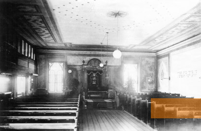Bild:Offenburg, vor 1938, Innenraum der Synagoge im Salmen, Stadtarchiv Offenburg