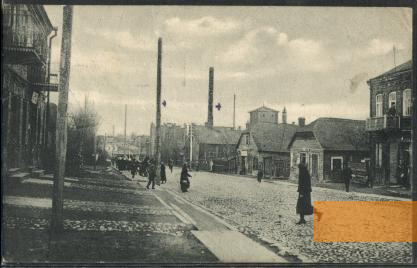Image: Panevėžys, Beginning of the 20th century, Street view, Alexandre Przopiorski