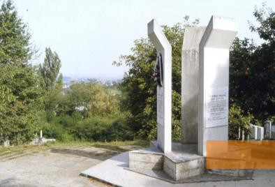 Bild:Dorohoi, 2005, Das Holocaustdenkmal auf dem jüdischen Friedhof, Stiftung Denkmal, Roland Ibold