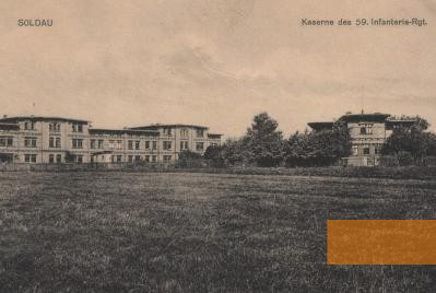 Bild:Soldau, o. D., Kaserne am späteren Standort des SS-Lagers, Franciszek Skibicki
