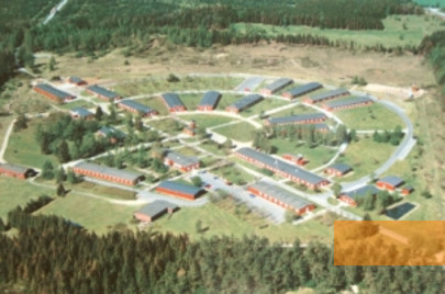 Bild:Fröslee, 1997, Luftaufnahme des Lagers Fröslee, Frøslevlejrens Museum