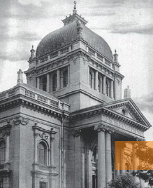 Bild:Tschenstochau, 1893, Die 1939 zerstörte Neue Synagoge, gemeinfrei