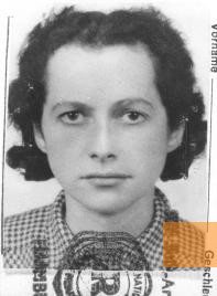 Bild:o.D., Zyska Koloszinska, eine der jüdischen Zwangsarbeiterinnen aus Lodz, KZ-Gedenkstätte Neuengamme