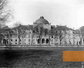 Bild:Augsburg, um 1920, Die Synagoge kurz nach ihrer Fertigstellung, Stiftung Jüdisches Kulturmuseum Augsburg–Schwaben, Heinz Glässel