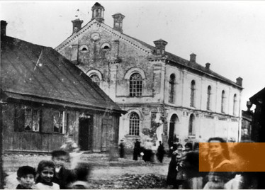 Bild:Warta, o.D., Die Synagoge von Warta, gemeinfrei
