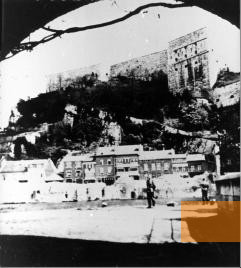 Bild:Huy, vor 1945, Außenansicht der Festung, CEGES-SOMA
