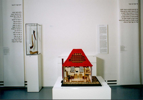 Dorsten, 2001, Modell der 1945 zerstörten Synagoge in der Ausstellung, Jüdisches Museum Westfalen