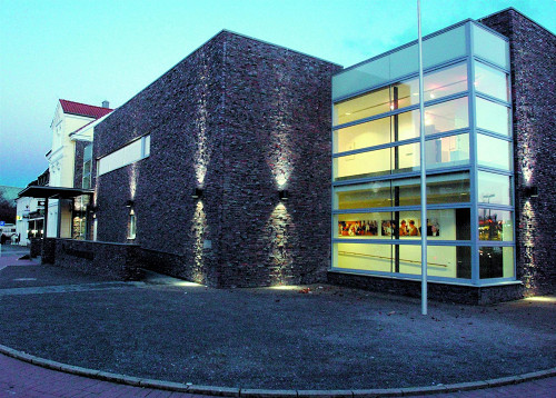 Dorsten, 2001, Der Neubau des Jüdischen Museums mit dem Altbau im Hintergrund, Jüdisches Museum Westfalen, Rüdiger Eggert