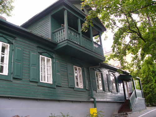 Wilna, 2004, Das »Grüne Haus« mit einer Ausstellung über den Holocaust in Litauen, Stiftung Denkmal