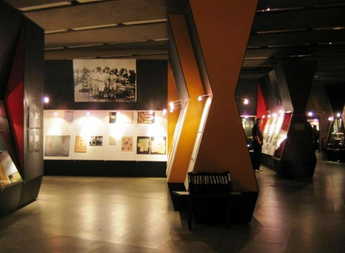 Riga, 2008, Teil der Ausstellung im Okkupationsmuseum, Latvijas Okupācijas muzejs