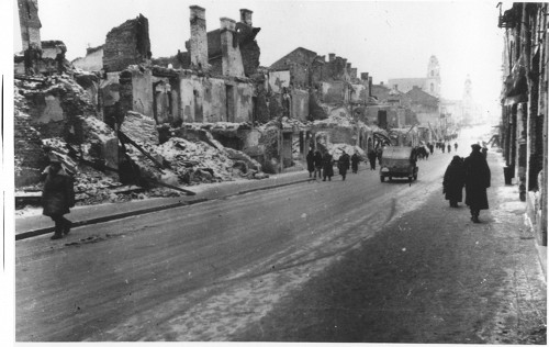 Minsk, Winter 1941/42, Die zerstörte Sowjetstraße, Belaruski dzjarshaŭny muzej gistoryi Wjalikaj Ajtschynnaj Wajny