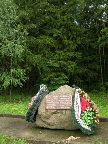 Mogilew, 2008, Denkmal im Stadtteil Kazimirowka, Yad Vashem, Alexander Litin
