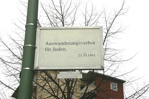 Berlin, 2008, »Auswanderungsverbot für Juden«, Stiftung Denkmal