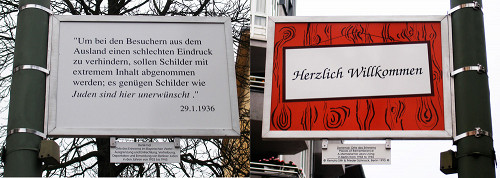 Berlin, o.D., Vor- und Rückseite einer der 80 Tafeln, Stih & Schnock