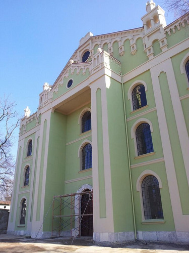 Drohobytsch, 2015, Ansicht der Synagoge während ihrer Restaurierung, Bartłomiej Michałowski