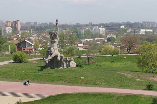 Rostow am Don, 2010, Ansicht des Denkmals in der Smijowskaja Balka, Jurij Dombrowskij