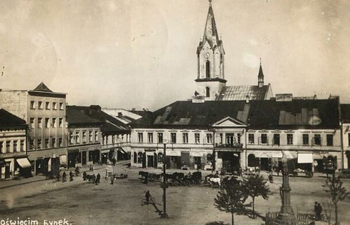 Oświęcim, um 1939, Marktplatz, Centrum Żydowskie w Oświęcimiu