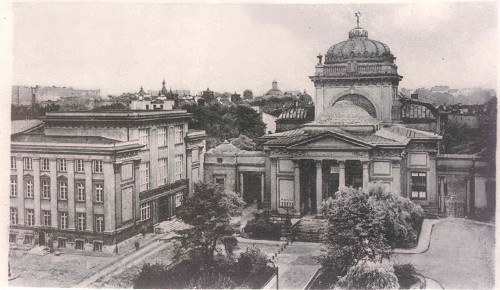 Warschau, zwischen 1936 und 1939, Das Gebäude des heutigen Jüdischen Historischen Instituts lag direkt neben der Großen Synagoge, Jüdisches Historisches Institut