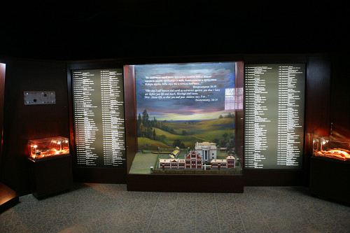 Novogrodek, 2007, Blick in die Ausstellung im Regionalmuseum, Navahrudski histaritschna-krajaznautschi muzej