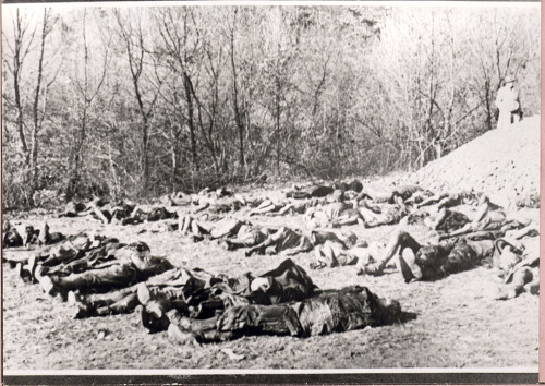 Kremnička, 1945, Exhumierung der Körper von erschossenen bei Kremnička, Múzeum SNP