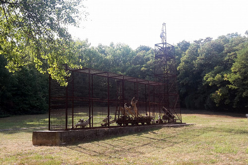 Leitmeritz, 2018, Jiři Sozanskýs Denkmal auf dem ehemaligen Lagergelände, Stiftung Denkmal